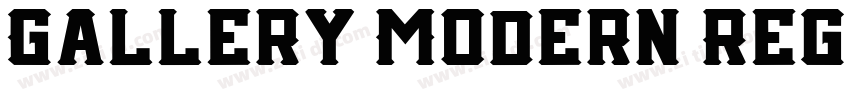 Gallery Modern Regul字体转换